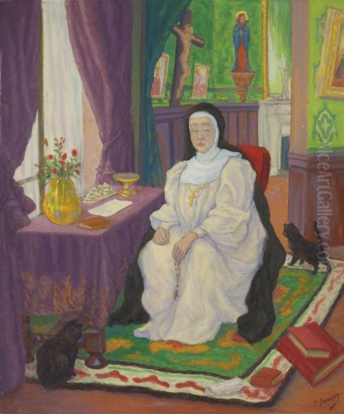 La Religieuse Oil Painting by Paul-Elie Ranson