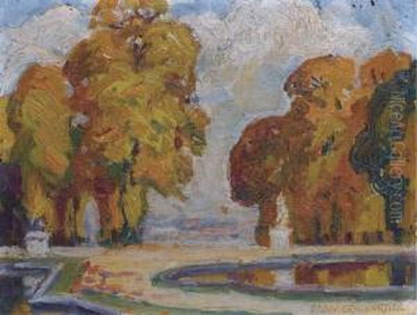 Parc Oil Painting by Lucie Ranvier-Chartier