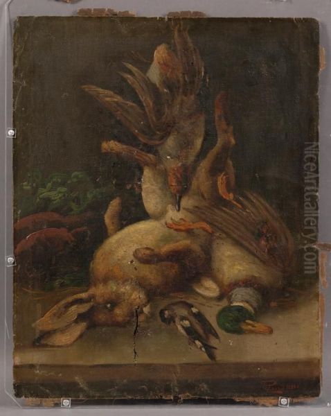 Still Life With Game Oil Painting by Gustav Ranzoni