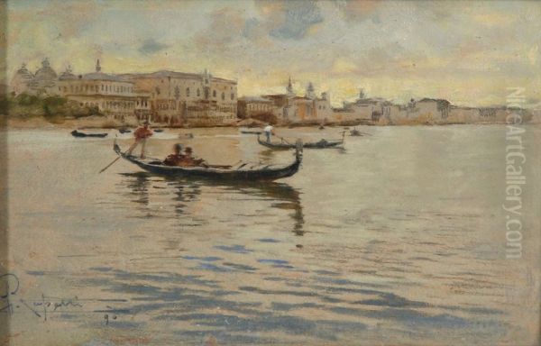 Venezia Oil Painting by Camillo Rapetti