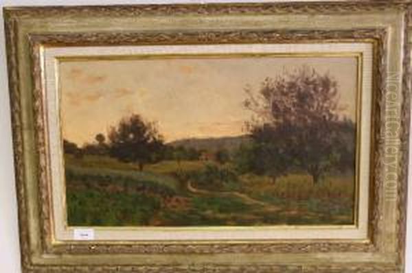 Landschap In De Namiddag, Frankrijk Oil Painting by Alexandre Rapin