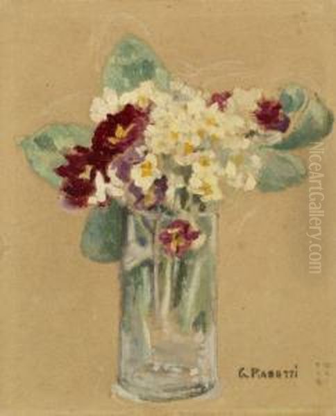 Petit Bouquet De Fleurs Dans Un Vase Oil Painting by Georges Rasetti