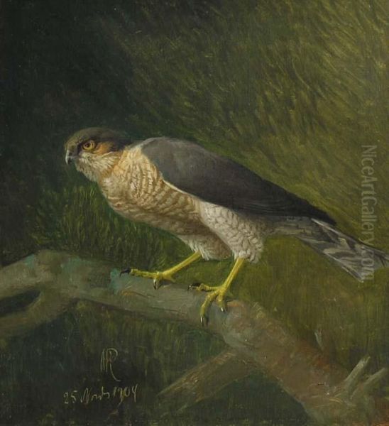 Faucon Oil Painting by R.C. Rasmussen