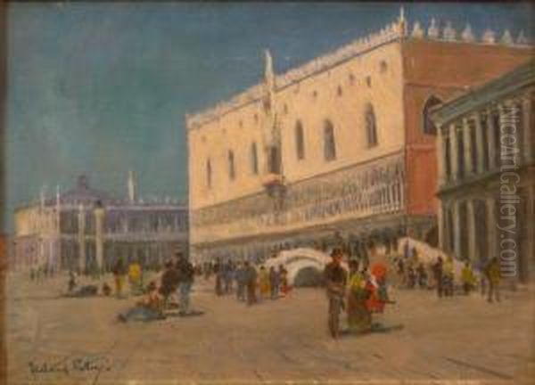 View Of Venice Oil Painting by Alexander Wellwood Rattray