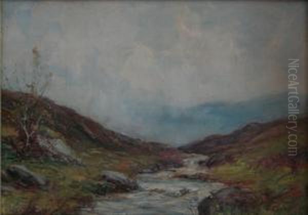 Meandering Brook Oil Painting by Alexander Wellwood Rattray