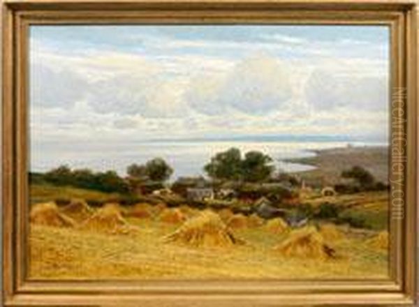 Sommerstimmung An Einem Bodden Auf Rugen Oil Painting by Alexander Rau