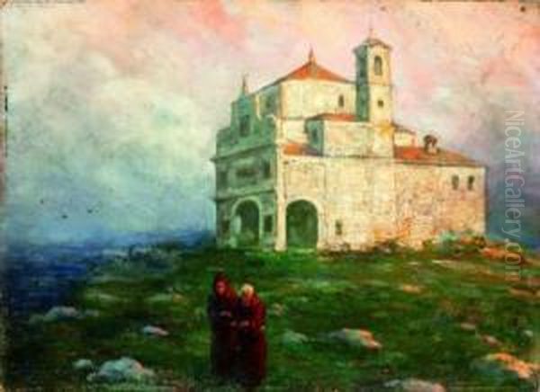 Uscita Dal Convento Oil Painting by Giovanni Rava