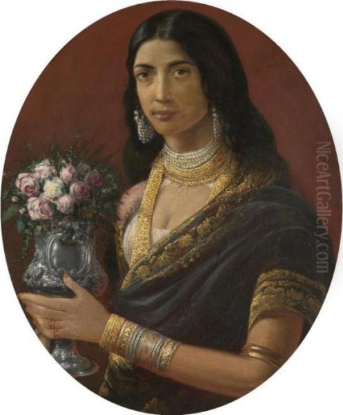 Untitled Oil Painting by Raja Ravi Varma