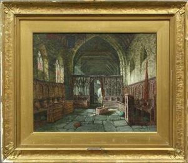 ''st. Mary's Chapel Oil Painting by Margaret Rayner