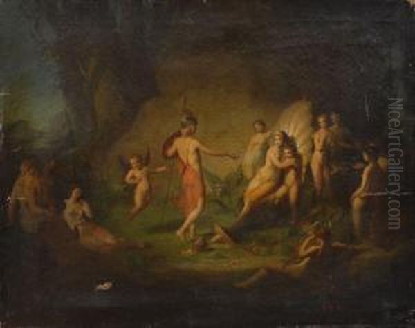 Titania And Puck Oil Painting by Thomas Buchanan Read