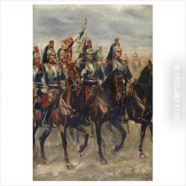 Les Grenadiers Oil Painting by Daniel Real