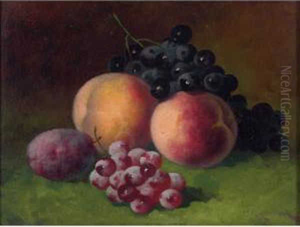 Fruit Still Life Oil Painting by Carducius Plantagenet Ream