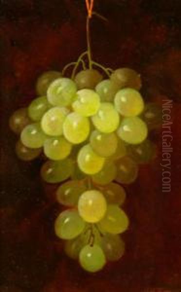 Grapes Oil Painting by Carducius Plantagenet Ream