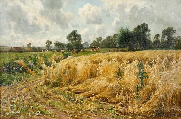 Harvest Time Oil Painting by Arthur Walker Redgate