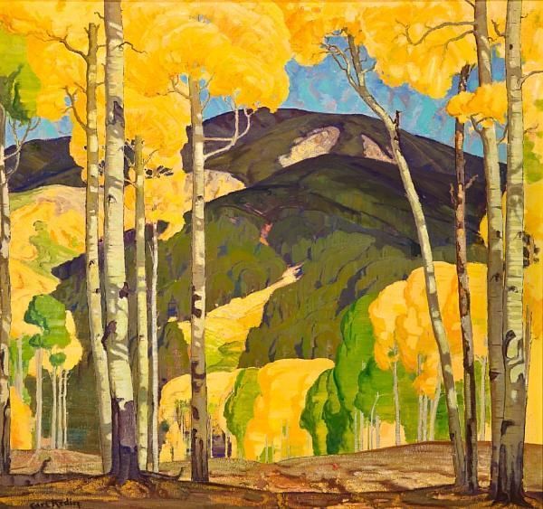 In Late September Oil Painting by Carl Redin