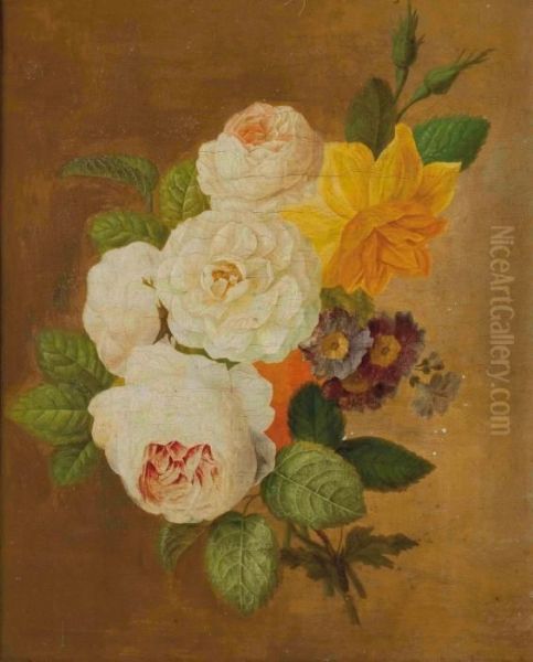 Brassee De Fleurs Oil Painting by Pierre-Joseph Redoute