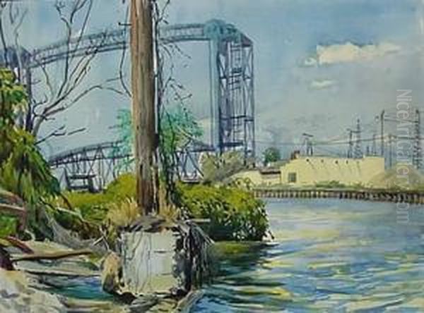 Cuyahoga River Oil Painting by William Thomas Reed