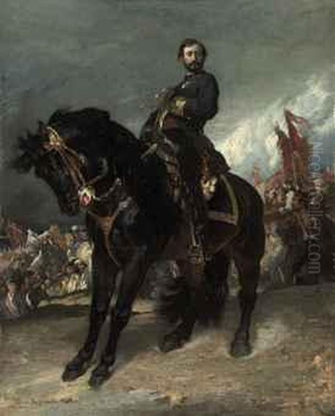 L'arrivee Du General Prim Devant Madrid Oil Painting by Henri Alexandre Georges Regnault