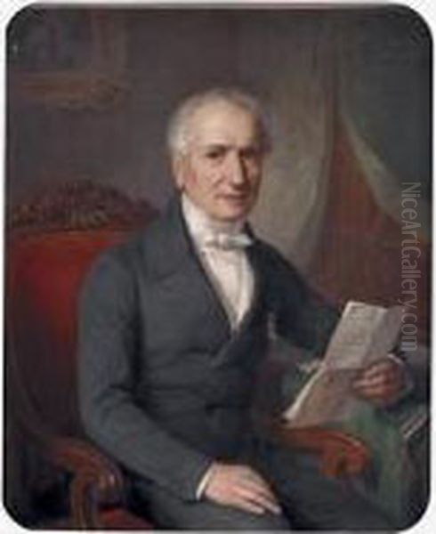 Portrait Du President Du Conseil Des Prud'hommes De Lyon by Jean-Marie Regnier