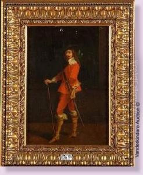 Portrait En Pied D'un Roi D'angleterre Oil Painting by Theodore Reh