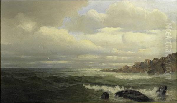 Untitled (early Morning, Coast Of Maine) Oil Painting by Frank Knox Morton Rehn