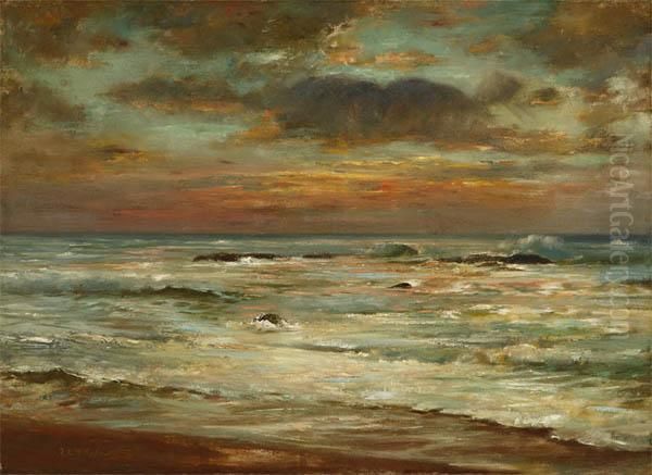 Seascapeork Oil Painting by Frank Knox Morton Rehn