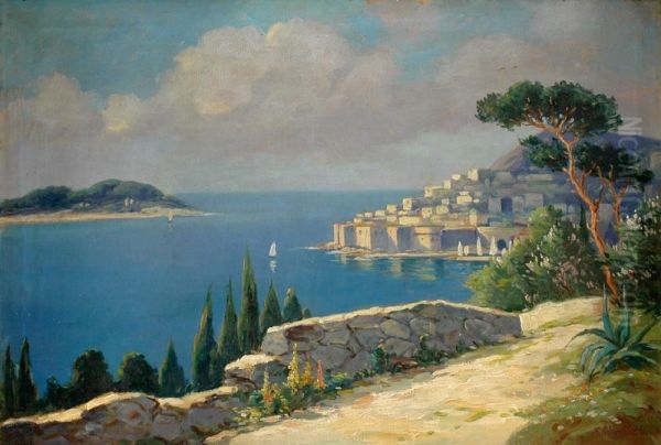 Dubrovnik Oil Painting by Franz Heinrich Reichert