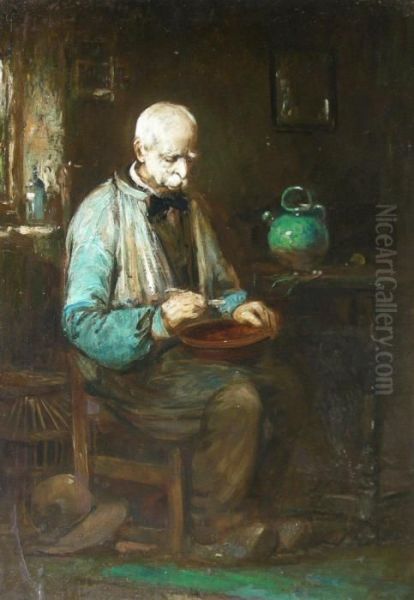 Breakfast, Bruges Oil Painting by Flora MacDonald Reid