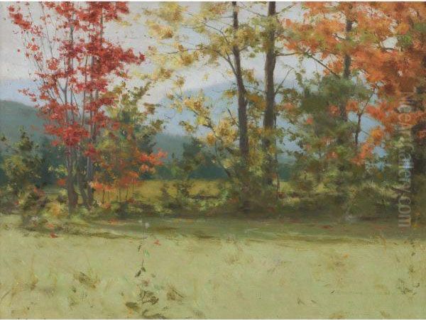 Landscape With Autumn Tints Oil Painting by George Agnew Reid