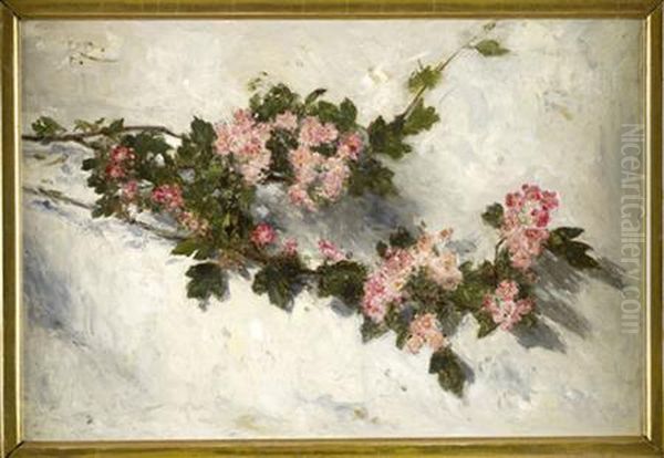 A Still Life Of Wild Roses Oil Painting by George, Sir Reid