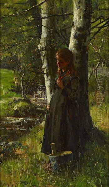 Resting In The Shade Oil Painting by John Robertson Reid