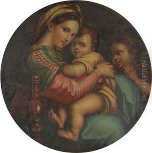 Madonna Della Sedia Oil Painting by Raphael Carl Reinhard