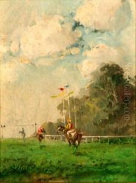 Hipodromo Oil Painting by Renaud