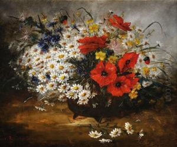 Bouquet Sauvage Oil Painting by Alfred Renaudin