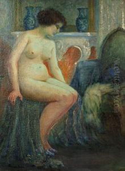 Le Coin Du Boudoir Oil Painting by Paul Renaudot