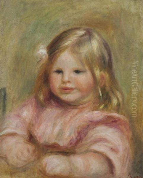 Portrait De Coco Oil Painting by Pierre Auguste Renoir