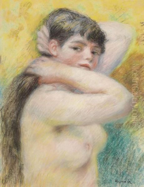 Le Torse Nu Oil Painting by Pierre Auguste Renoir