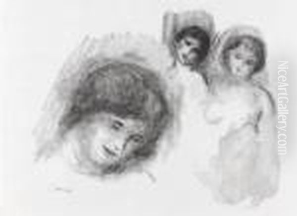 Douze Lithographies Originales De Pierre-auguste Renoir Oil Painting by Pierre Auguste Renoir