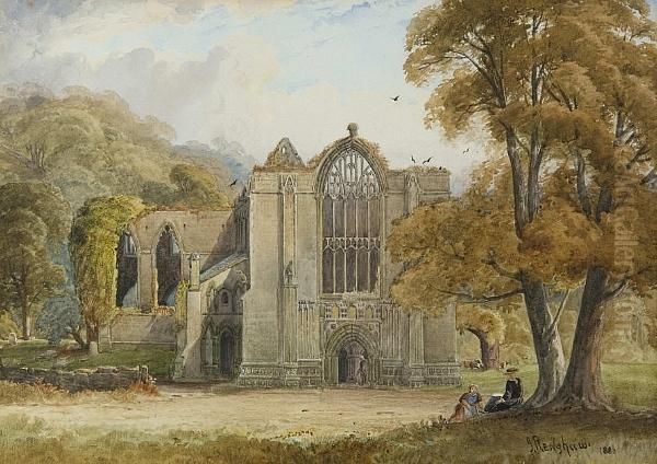 Abbey Ruins Oil Painting by Joshua Renshaw