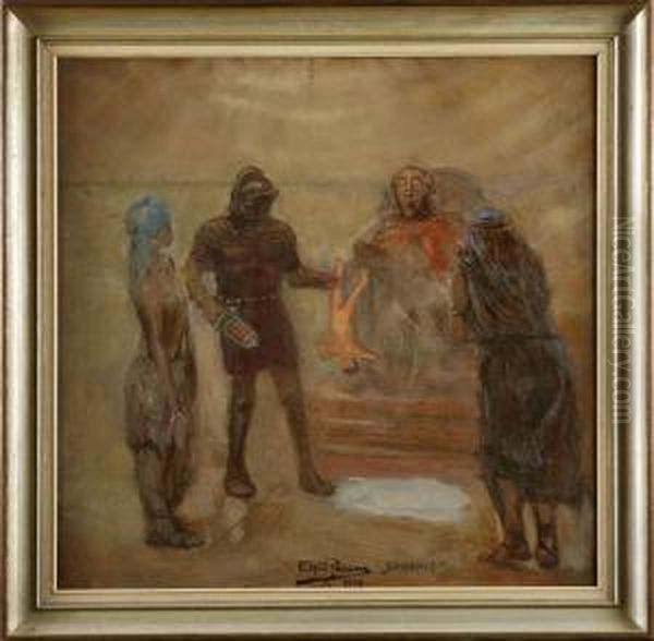 The Nightmare Of King Herod Oil Painting by Yuri Ilich Repin