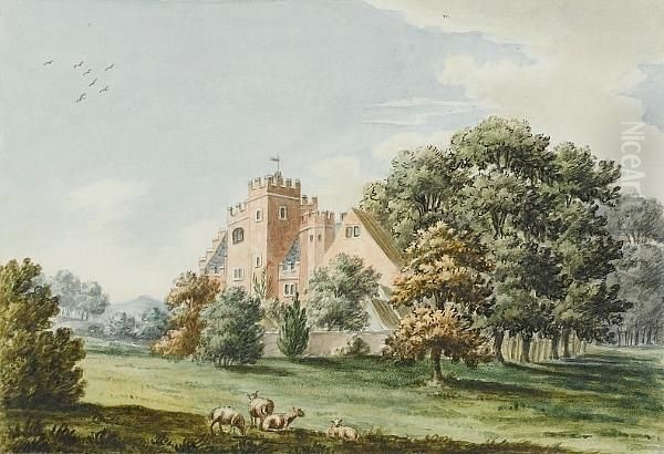 Study Of A Tudor House Oil Painting by Humphrey Repton