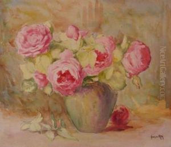 Roses Oil Painting by Adolphe Rey