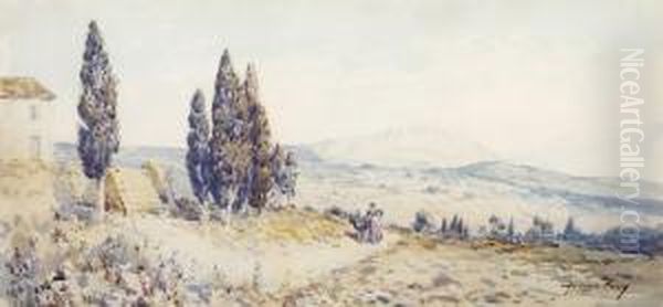 La Montagne Sainte Victoire Oil Painting by Alphonse Rey