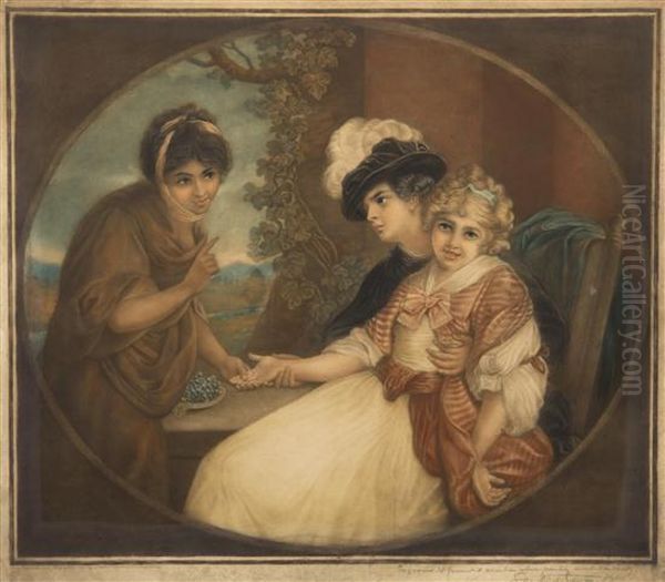 Fortune Teller Oil Painting by Edwards Reynolds