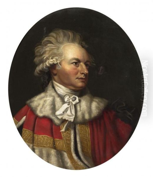 Portrait Of A John Baker Holroyd Oil Painting by Sir Joshua Reynolds