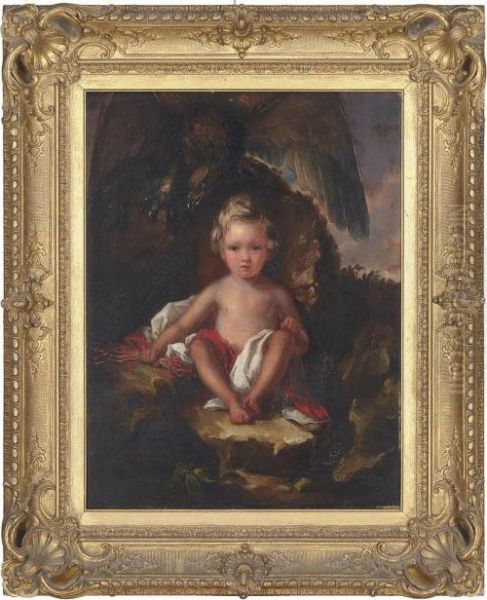 The Infant Jupiter Oil Painting by Sir Joshua Reynolds