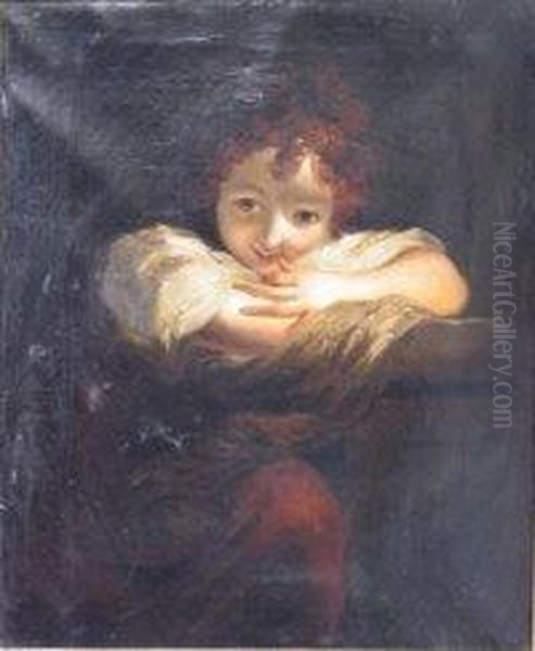 The Laughing Girl Oil Painting by Sir Joshua Reynolds