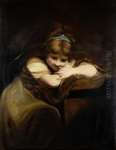 Portrait Of A Girl Oil Painting by Sir Joshua Reynolds