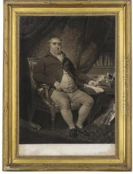 The Honourable Charles James Fox Oil Painting by Samuel William I Reynolds