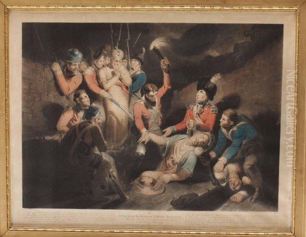 The Findingthe Body Of Tipoo Sultaun Oil Painting by Samuel William I Reynolds